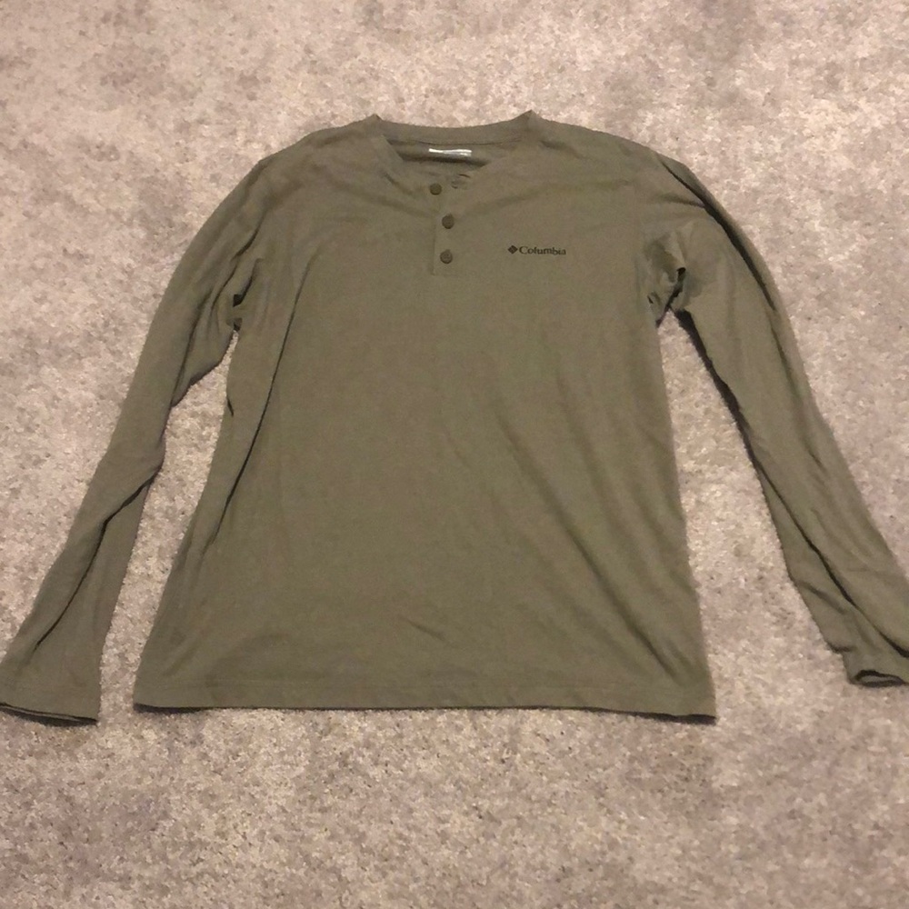 Columbia Men's Green Long Sleeve Shirt